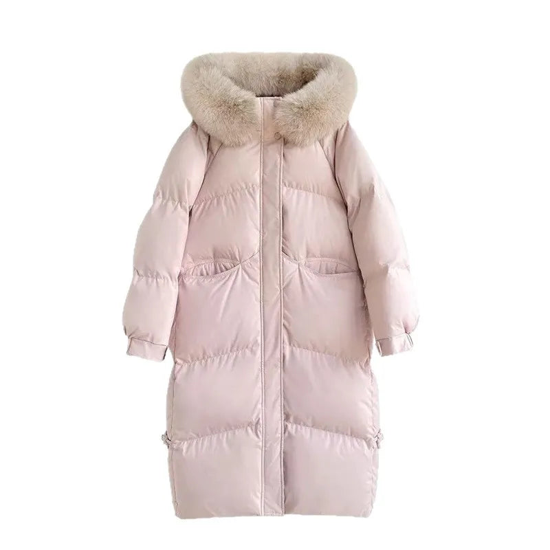 Loose-fitting Long Warm And Thick Cotton-padded Coat