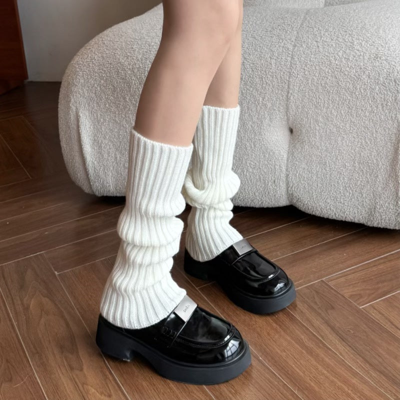 Thick Knitted Sock Booties For Women