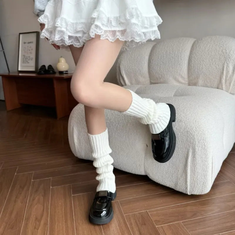 Thick Knitted Sock Booties For Women